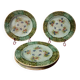 5 assiettes dessert barbotine anciennes Salins