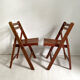Pair of vintage child folding chairs