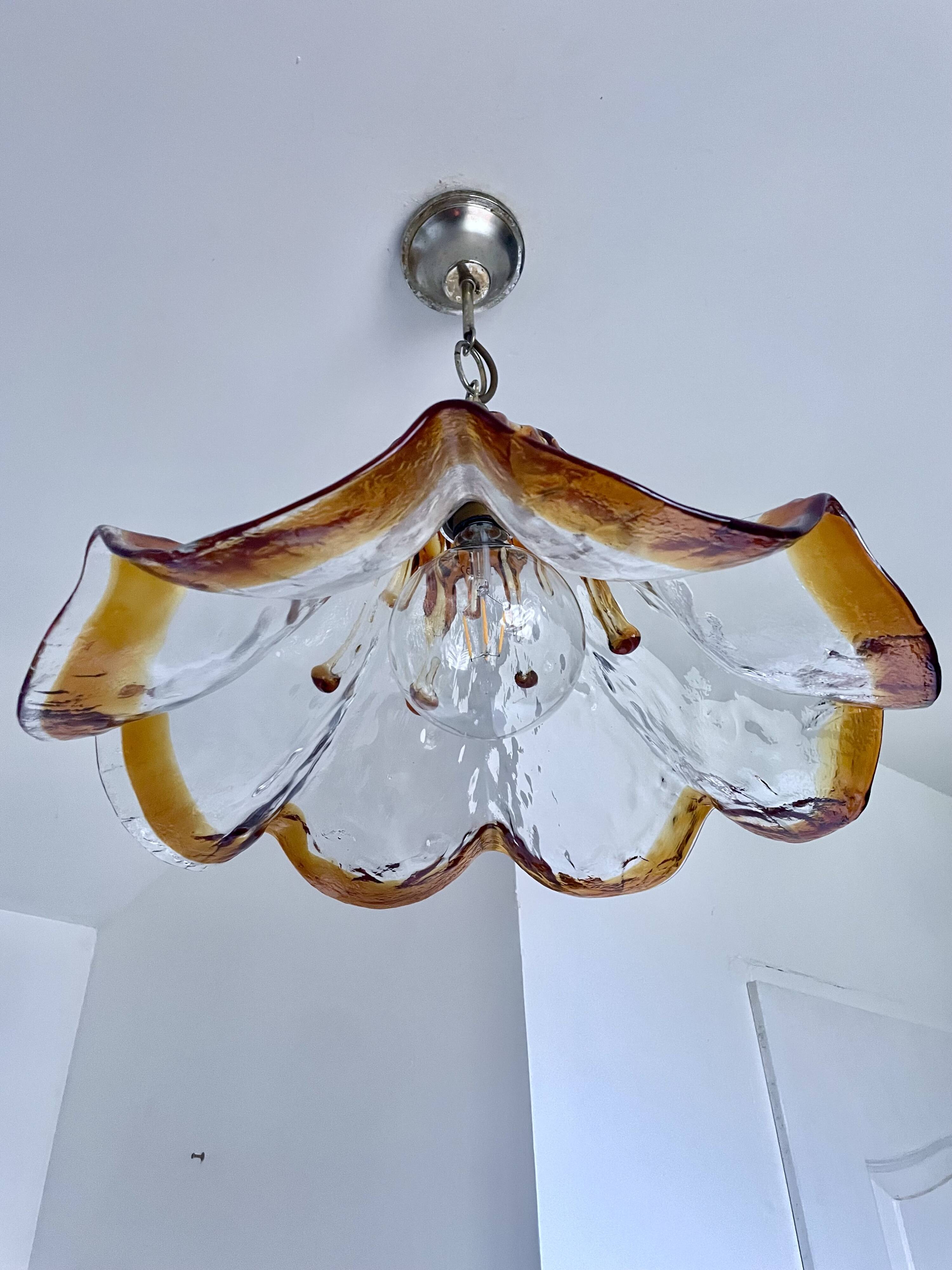 Murano glass pendant from the 1960s to 1970s.