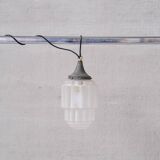 Art Deco 'Sky Scraper' Glass Two Tone Pendant Light