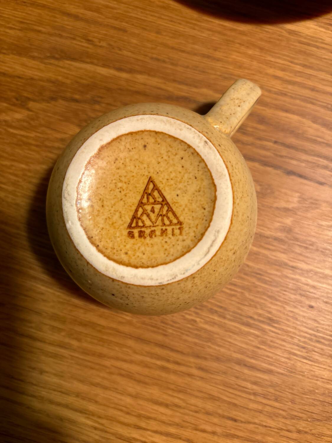 4 vintage stoneware cups