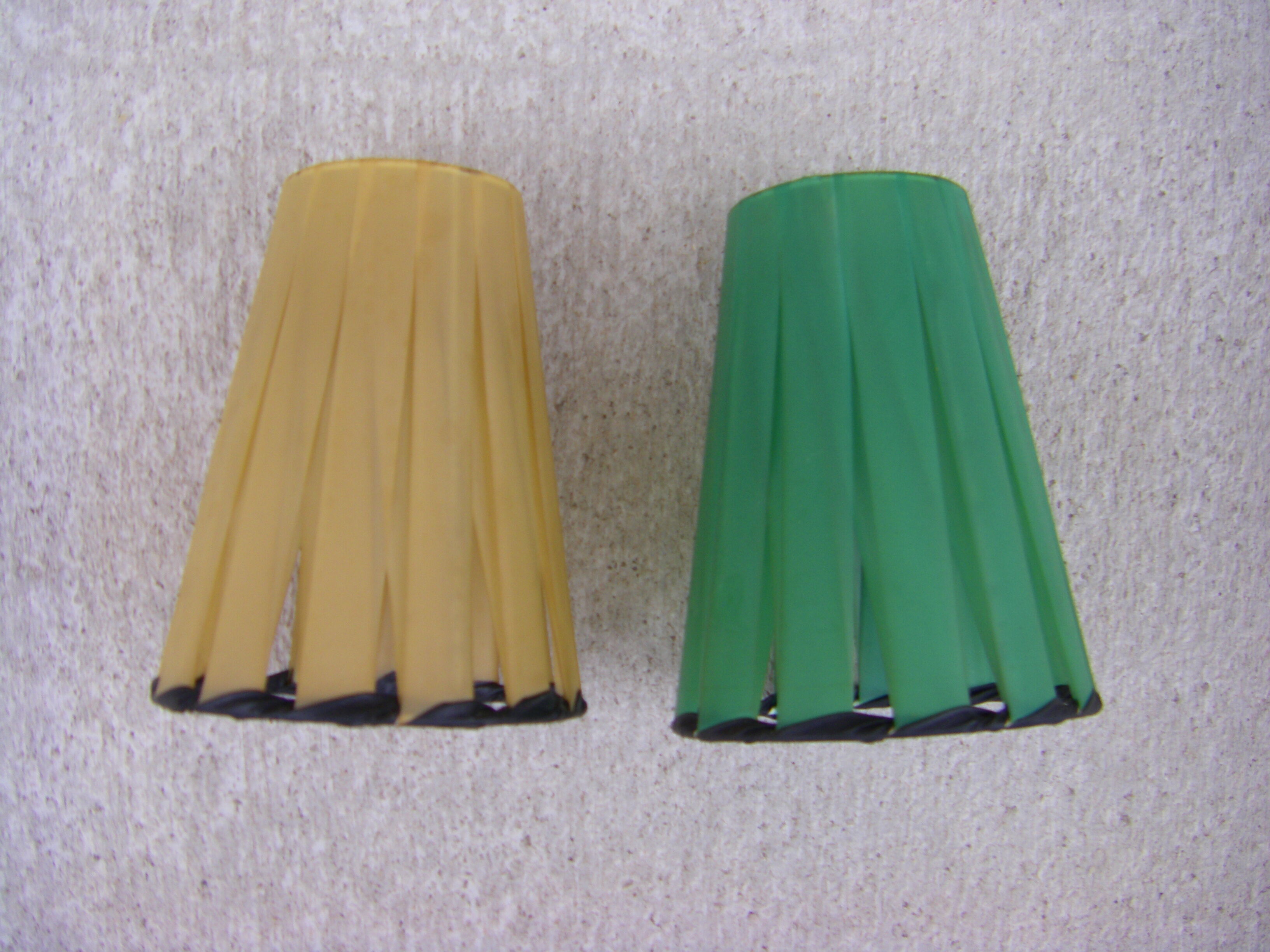 Pair of lampshades for vintage bulb