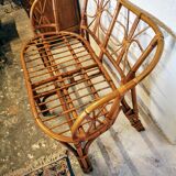Rattan bench