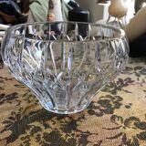 Old crystal salad bowl