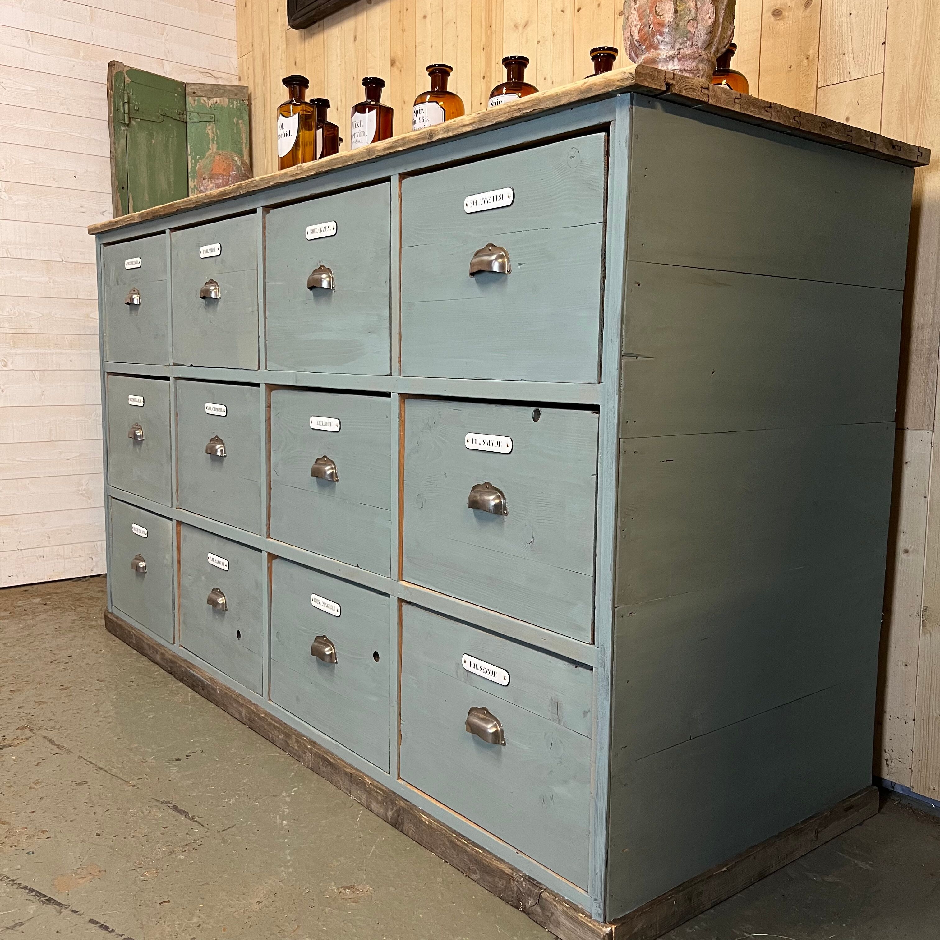 Old apothecary's furniture