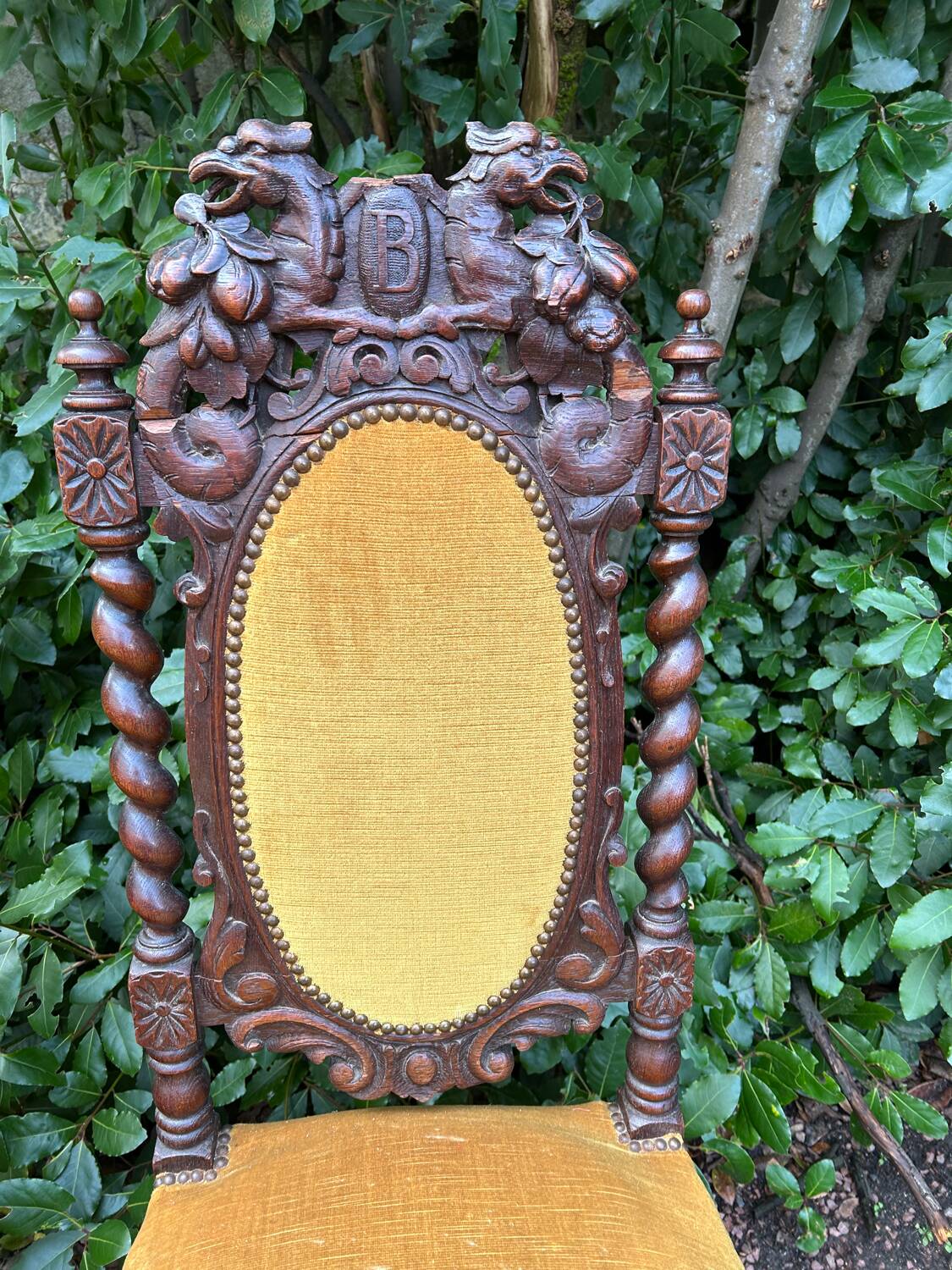 Henri II twisted chair, late 19th century