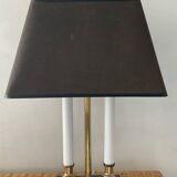 Lampe bouillotte vintage en marbre et laiton
