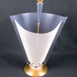 Umbrella holder, brass and pierced metal, France