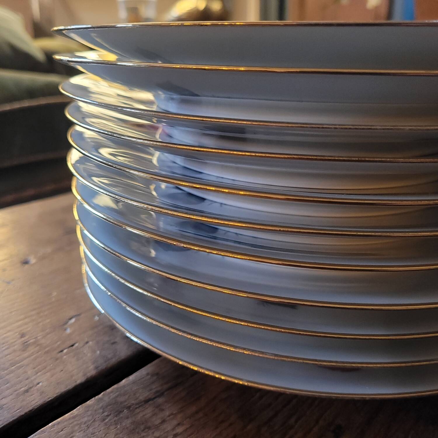 P.L. France flat plates – Roses – 1950s