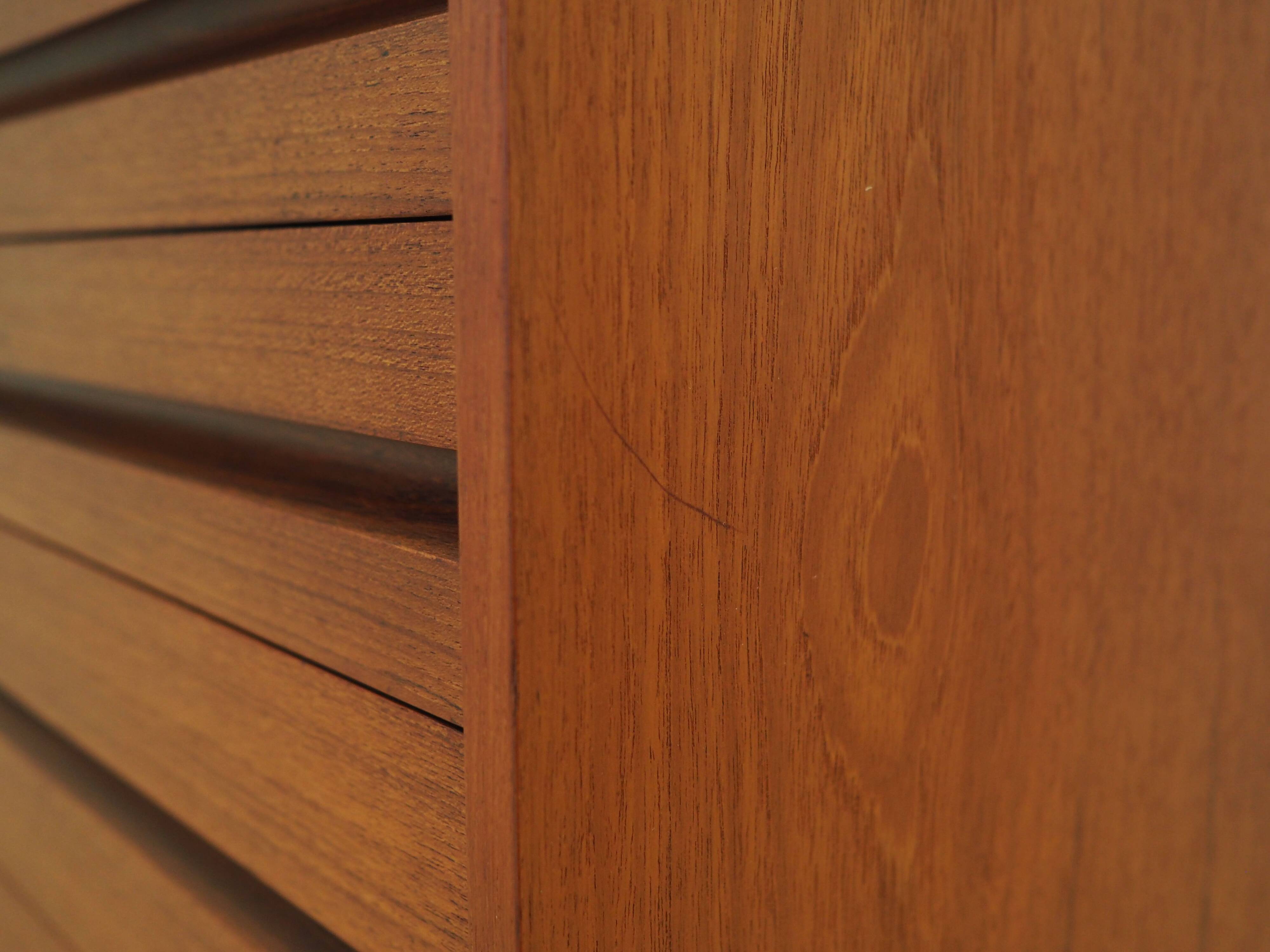 Teak chest of drawers, Danish design, 1970s, production: Denmark