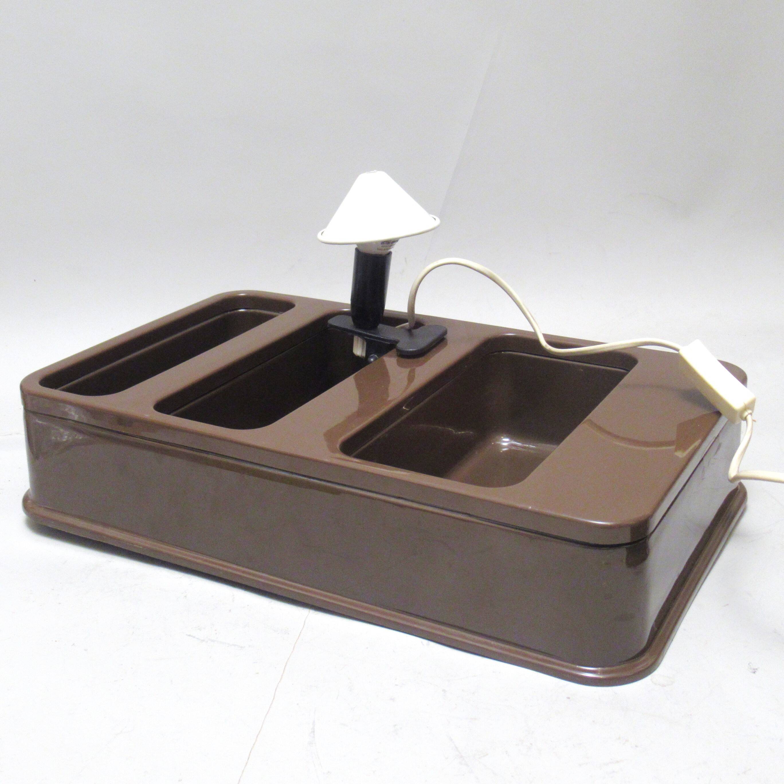 Brown plastic shelf Jan6Lin Viaud Prisunic