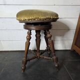 Ancien tabouret de piano réglable
