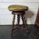 Antique adjustable piano stool