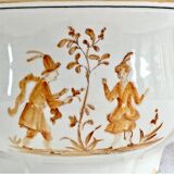 Old Longchamp vegetable soup tureen with Moustiers Olérys decor