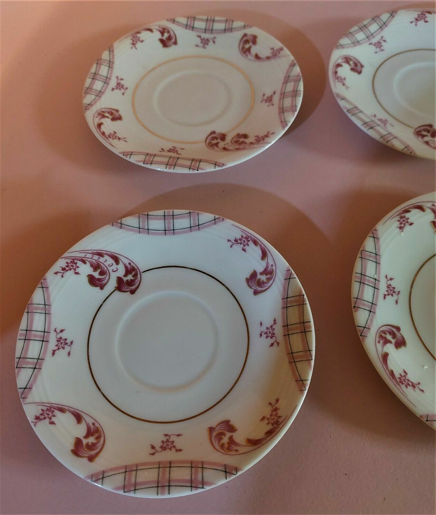 Limoges Mavaleix porcelain sub-cups and art deco granger