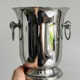 Silver metal champagne bucket