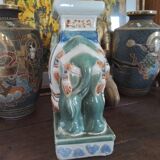 Éléphant porte plante vintage
