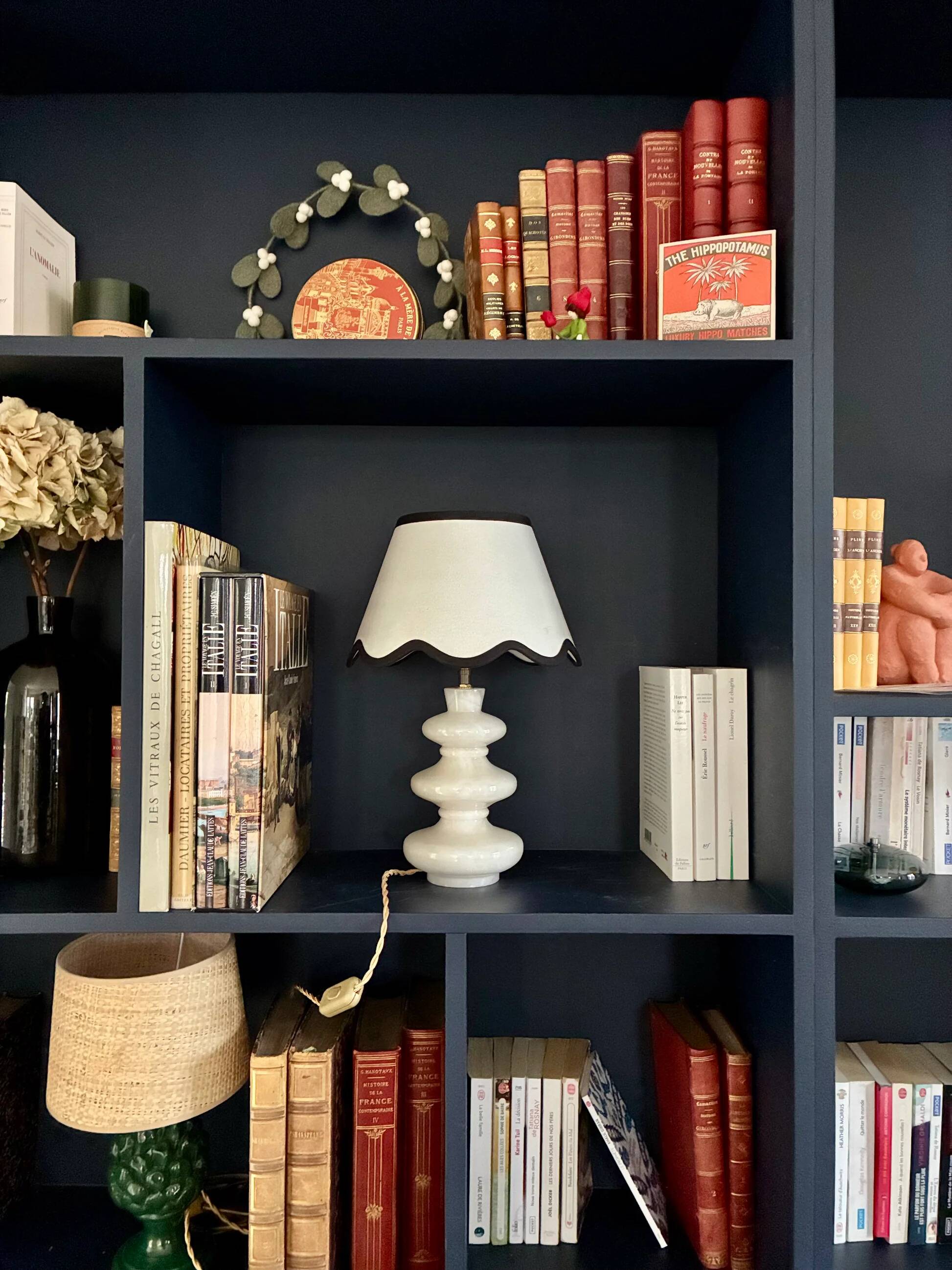 Lampe "Feston" en albâtre - 1950