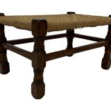 Vintage Stool cane small Stool Mid Century Ottoman 60's design