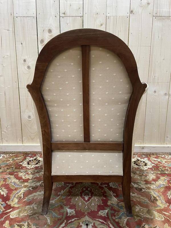 Bergère époque Art Déco en acajou