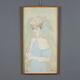 Modern painting signed by Leonardo Stroppa, female figure '900