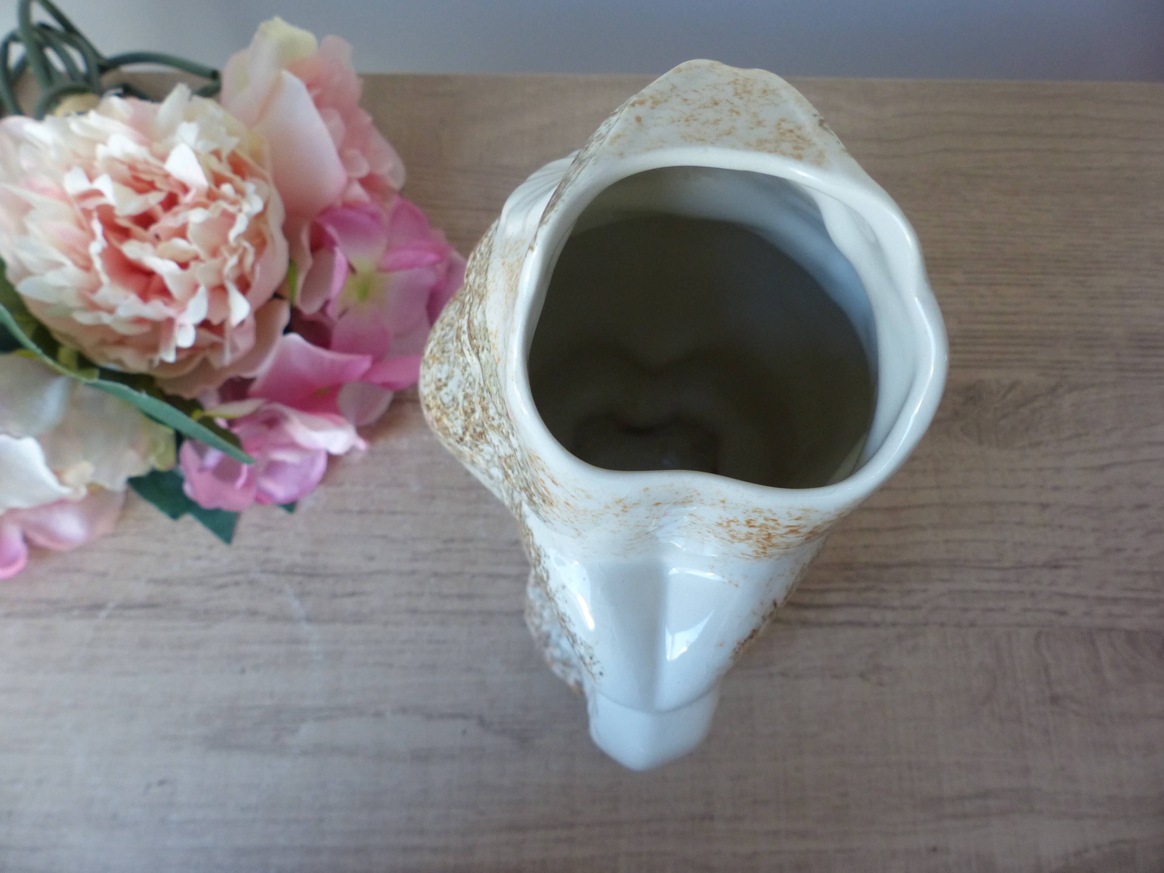 Vintage Longchamp Ceramic Owl Pitcher