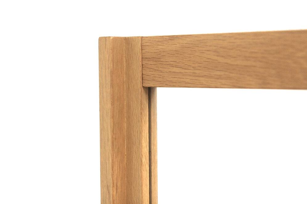 Scandinavian oak mirror 112x48cm, Nybrofabriken, Sweden, 1960