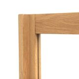 Scandinavian oak mirror 112x48cm, Nybrofabriken, Sweden, 1960