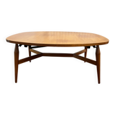 Transformable coffee table into dining table - 1960s