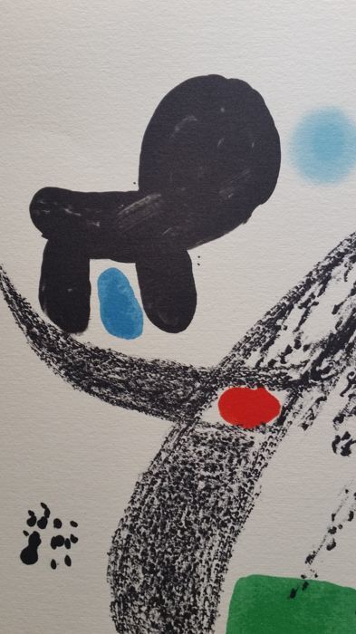 Original lithograph Joan Miro, Maravillas con variaciones acrosticas 20, 1975.