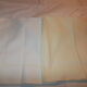 Lot de 6 grandes serviettes de table coton blanc ecru