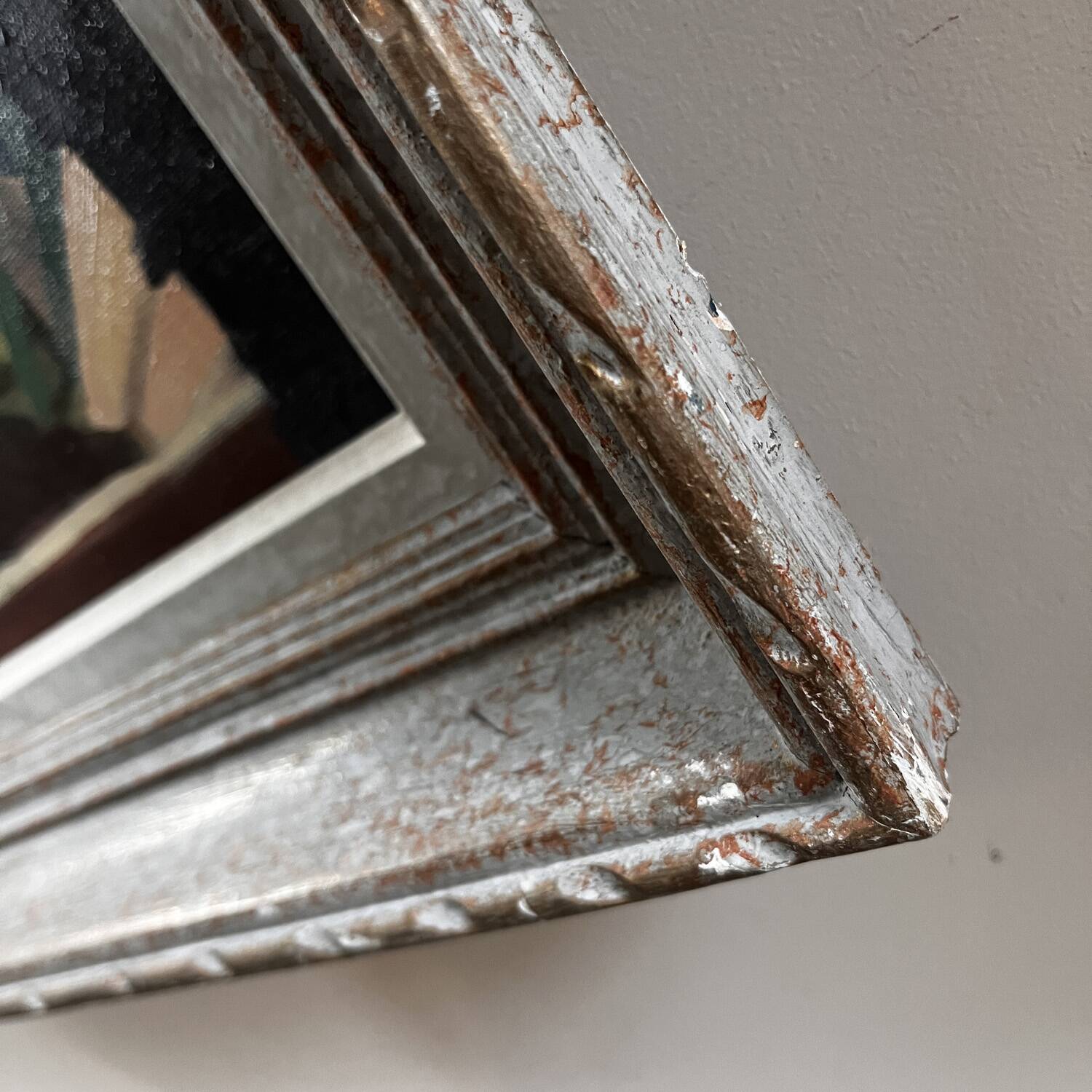 Cubist bouquet painting