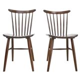 Set of Two Scandinavian Style Dinning Chairs, 1960s