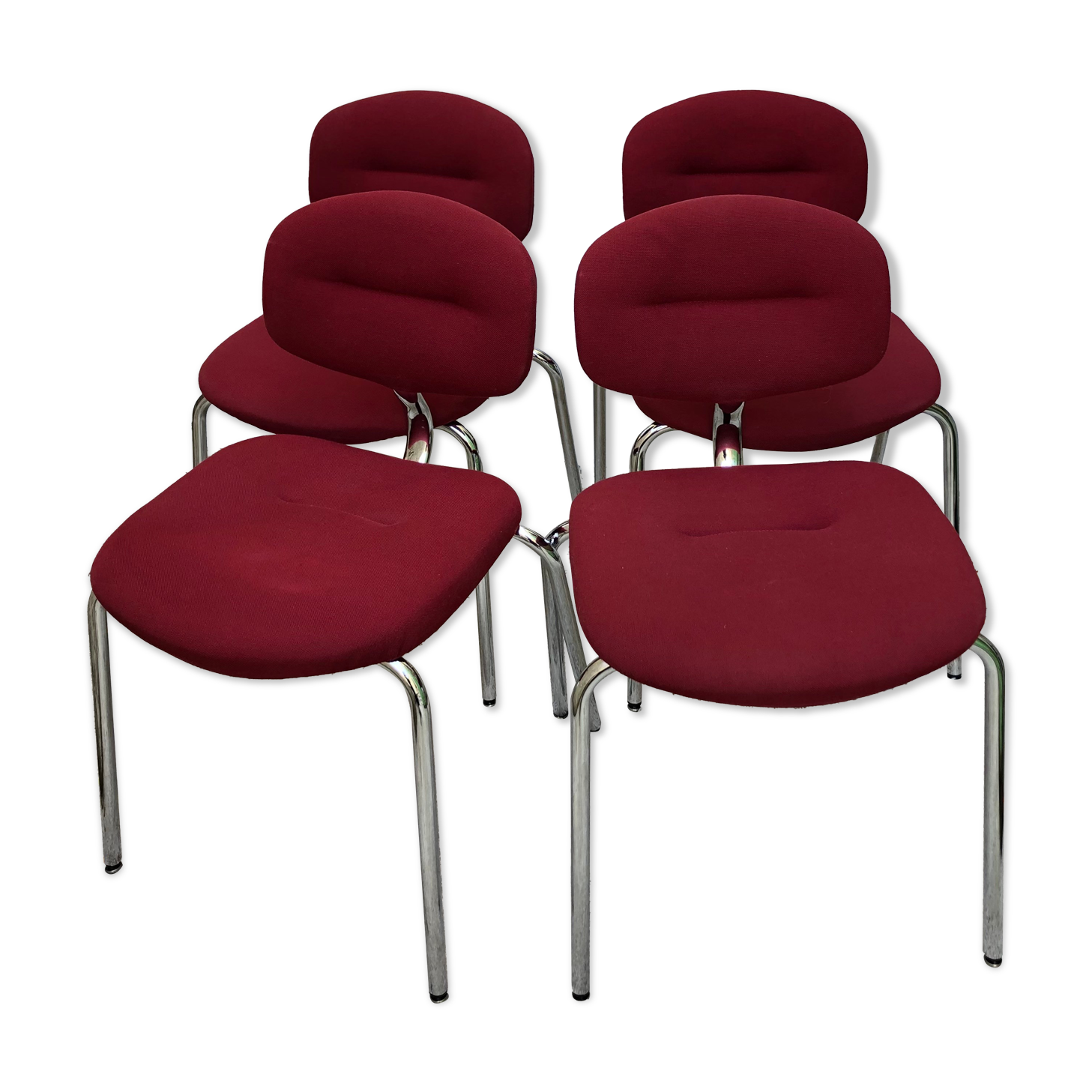 Set of chairs Steelcase Strafor 1970