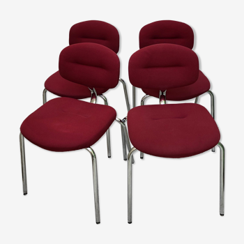 Set of chairs Steelcase Strafor 1970