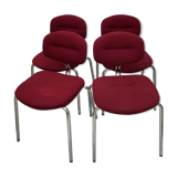 Set of chairs Steelcase Strafor 1970