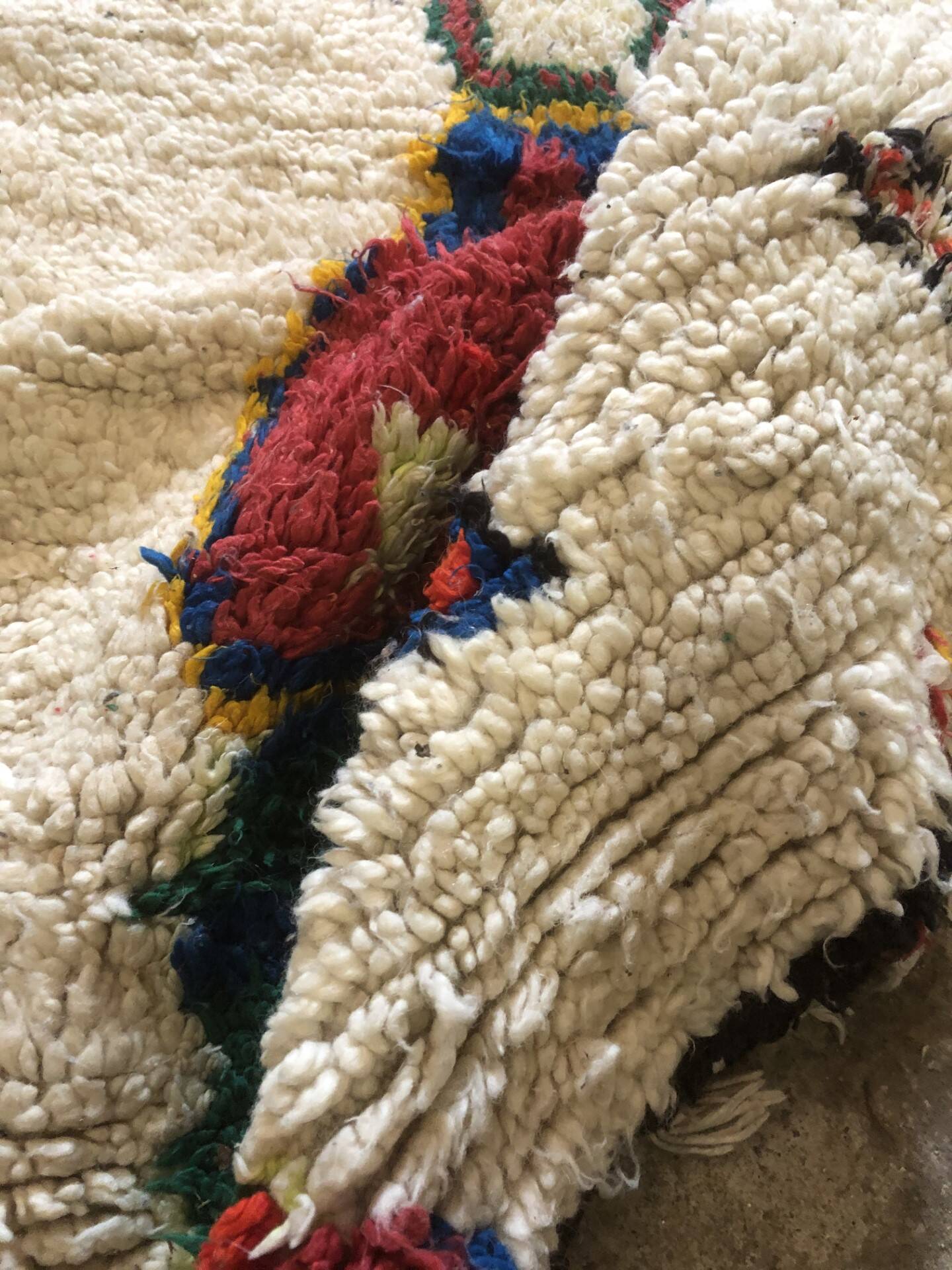 Handmade Berber rug, 100% wool, unique piece