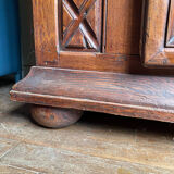 Buffet man standing china cabinet