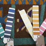 Vintage Turkish Oushak Rug Handwoven 125x140 cm