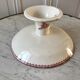 Compotier high in Terre de Fer Longwy model "Mésange" pink 1880 - XIXth