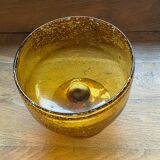 Bubble glass cup-verrerie Biot-70s