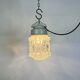 Vintage White Porcelain Pendant Light, 1970s