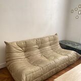Sofa bench 3 places Togo by Michel Ducaroy edition Ligne Roset vintage