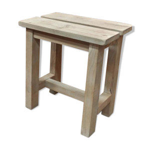 tabouret vintage en hêtre