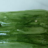 Antique asparagus dish - vintage slurry ceramic