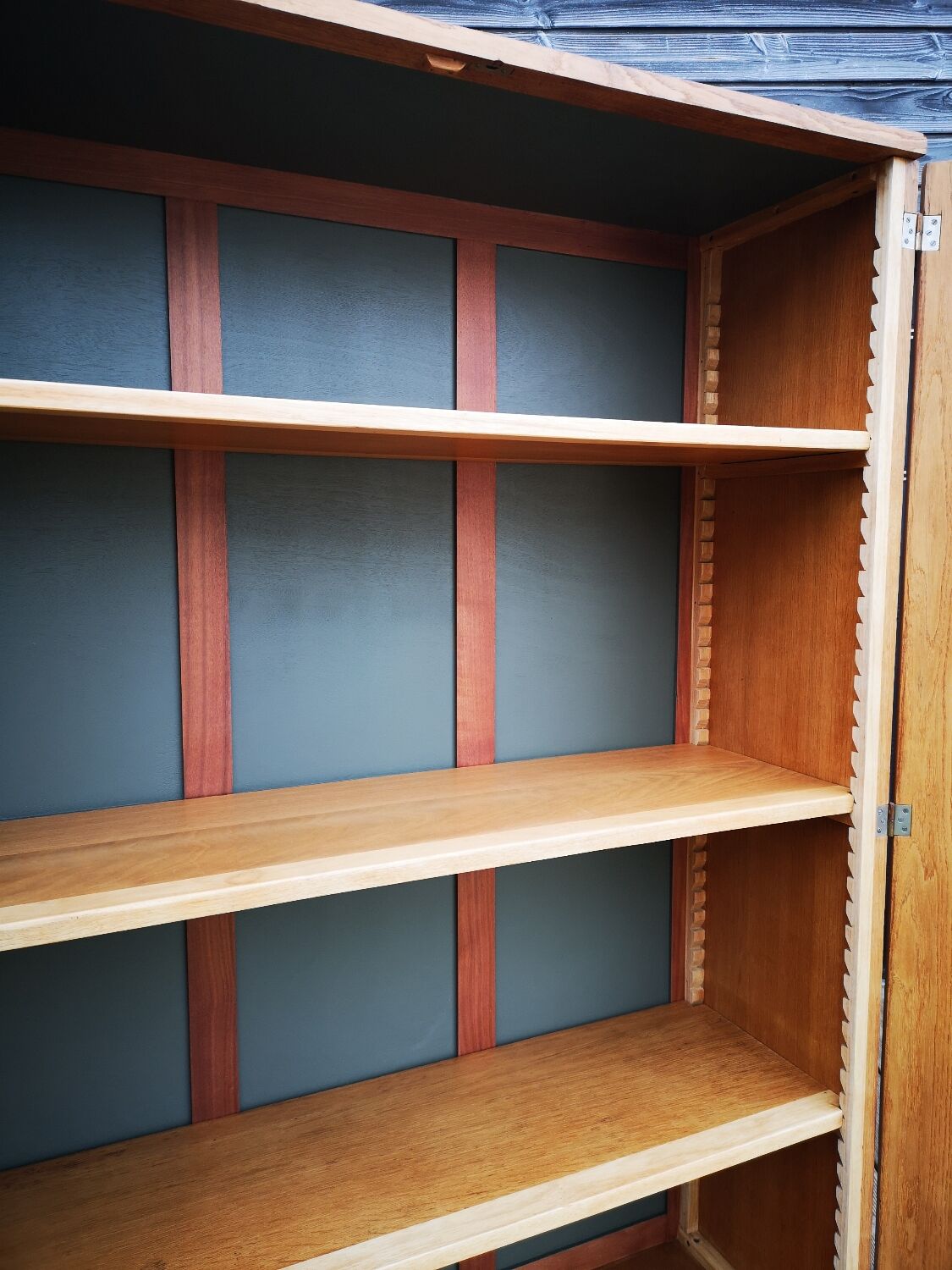 Vintage glazed school cabinet