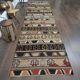 1970s Turkish Oushak Handmade Wool Cotton Brown Kilim Runner Rug 114x452