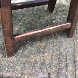 6 brutalist chairs in solid oak