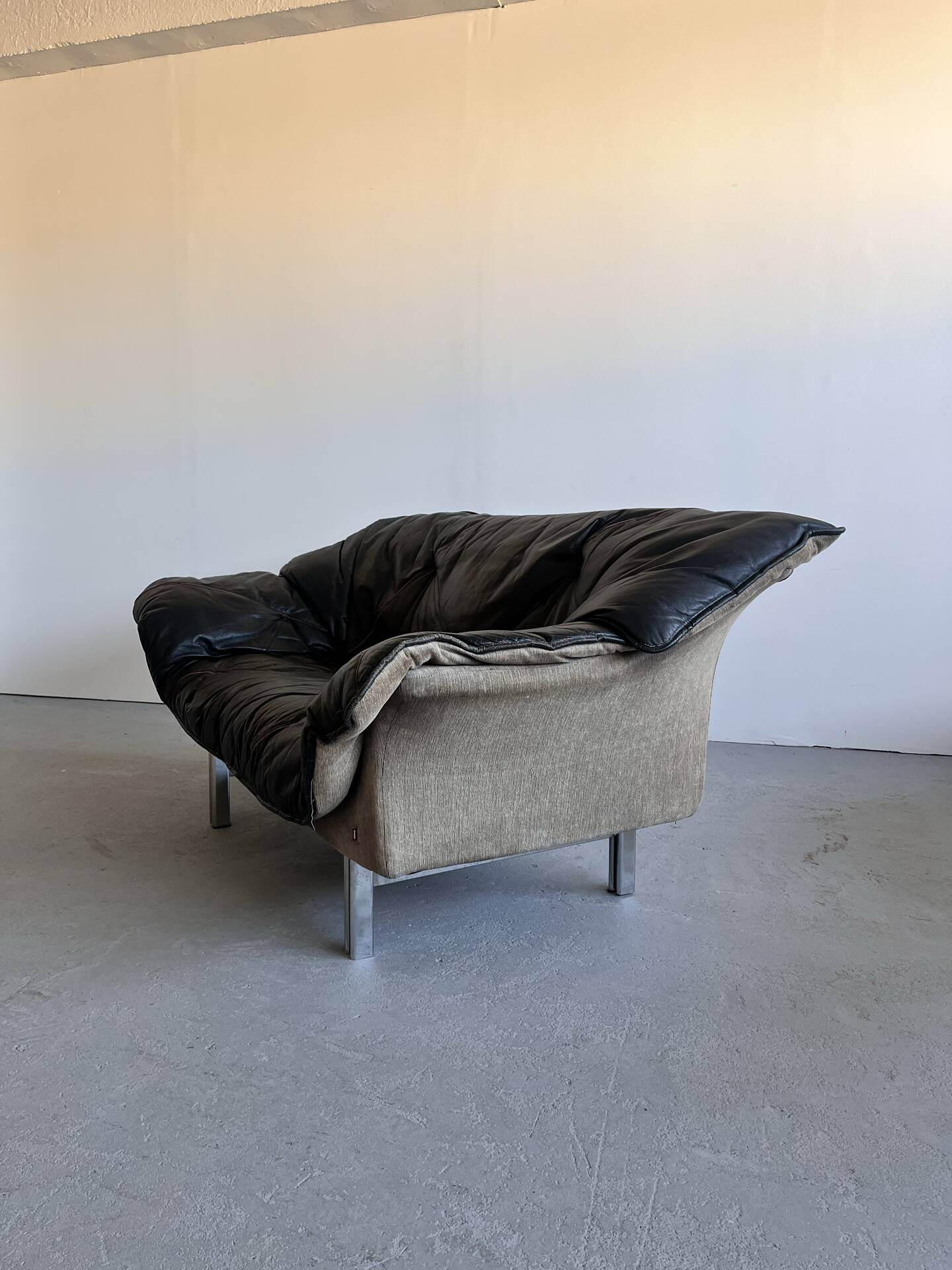 Canapé en cuir par Ulferts Suède, années 1970, milieu du siècle.