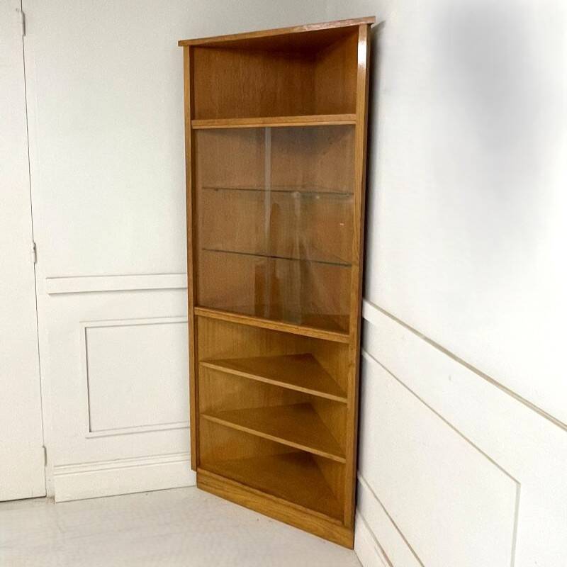 Vintage corner display bookshelf